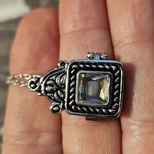 NIB Posion Pendant Necklace Stainless Steel